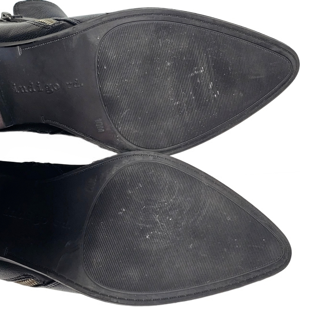 Indigo Ankle Booties Zipper Closure Black - Picture 14 of 16